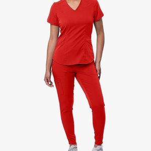 Adar scrub set. XS red